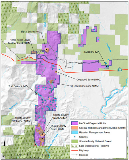 McCloud Dogwood Butte Map