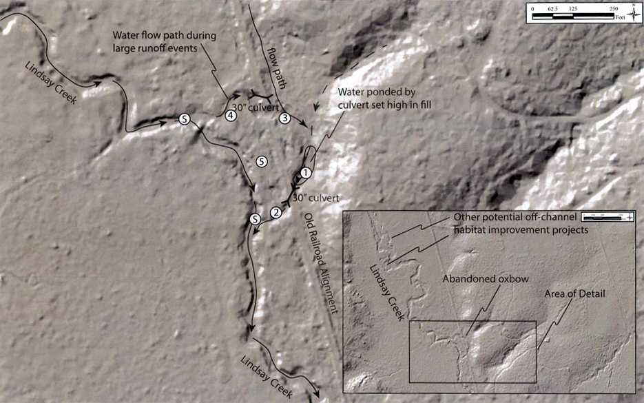 Van Eck Lindsay Creek map