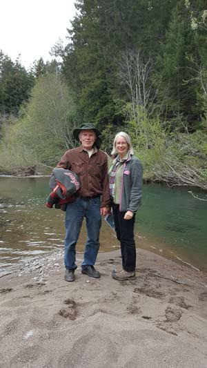 Hugh Brady and PFT Co-CEO Connie Best at Green Gorge.