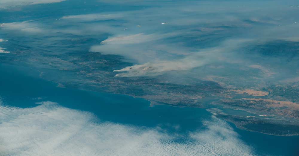 Oregon and California from space - 2018