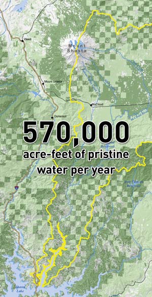 McCloud River: 570,000 acre-feet of pristine water a year